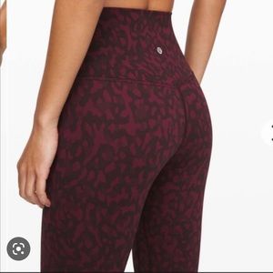 25” Lululemon Align leggings Formation Camo Adobe